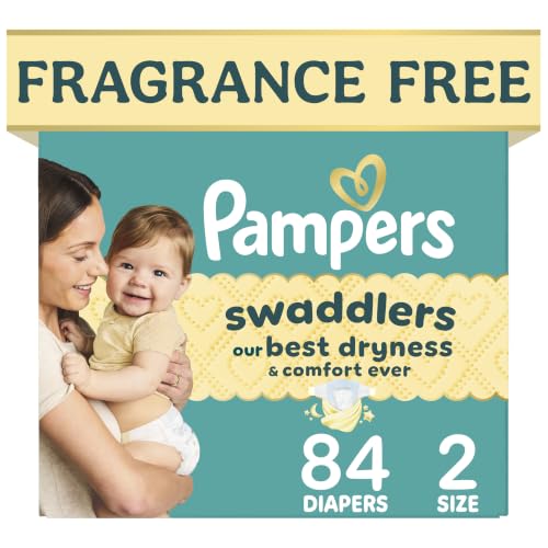 Pampers Swaddlers Size 2 84 Count front view