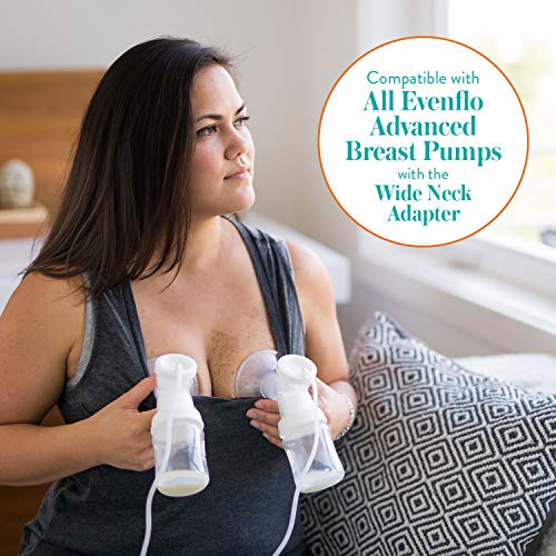 Clear and white Evenflo bottle design