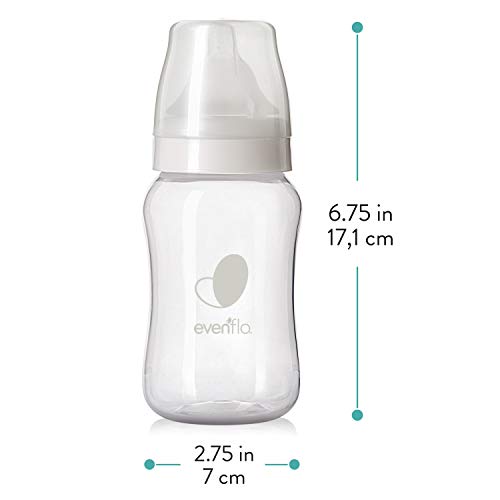 Evenflo bottle showing flow rate