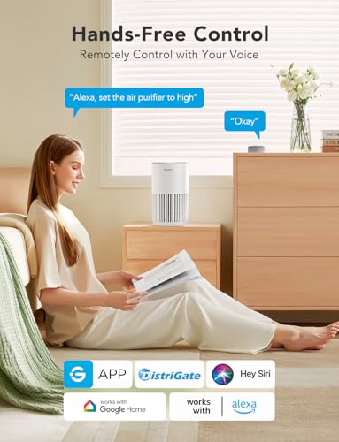 GoveeLife air purifier with smart app control interface