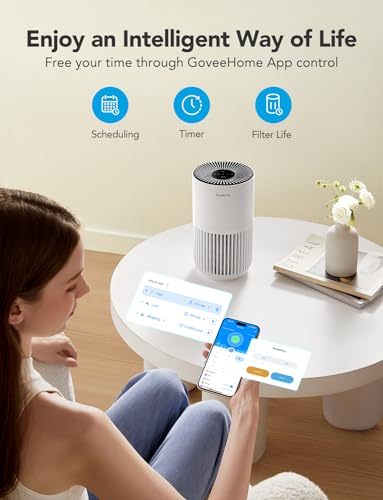 Smart air purifier 360 degree air intake design