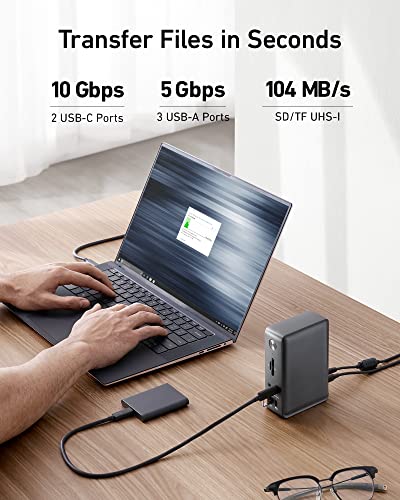 Ports and inputs on Anker dock