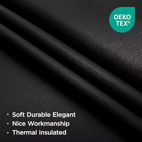 Close up of blackout curtain fabric texture