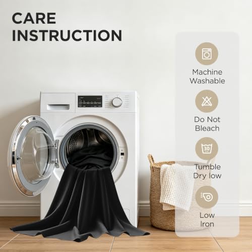 Folded Joydeco blackout curtain pair