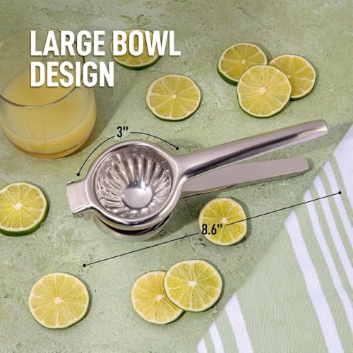 Silver heavy duty manual citrus press