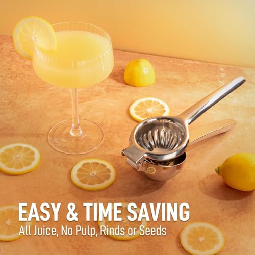 Large stainless steel lemon squeezer bowl