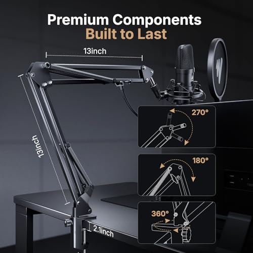 MAONO A04 microphone boom arm base clamp