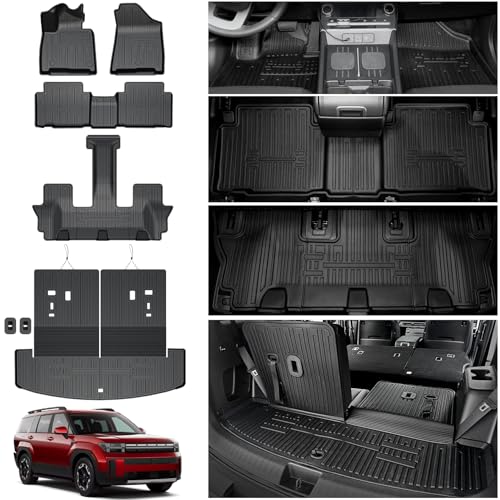 HOUCLEMIC front floor mats for Hyundai Santa Fe