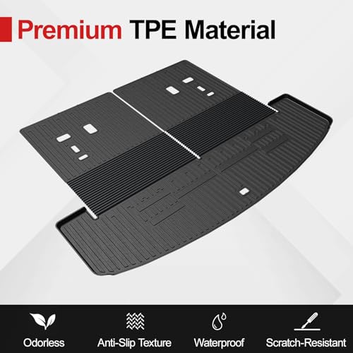 Full set of black TPE rubber floor liners