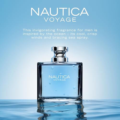 Nautica Voyage 3.4 oz bottle side profile