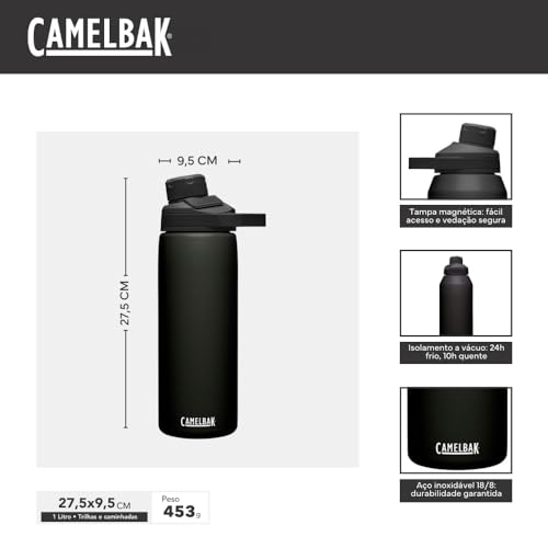 CamelBak Chute Mag black stainless steel finish