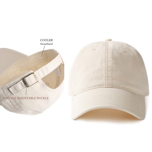 Side profile of FURTALK vintage unstructured dad hat