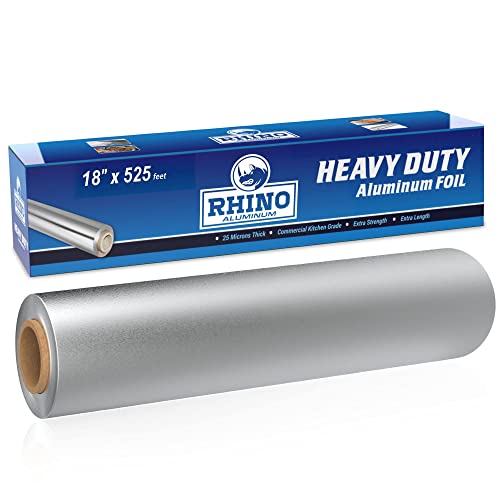 Rhino Aluminum foil box label and dimensions