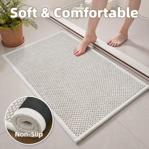 Close-up of PADOOR bath mat texture and material