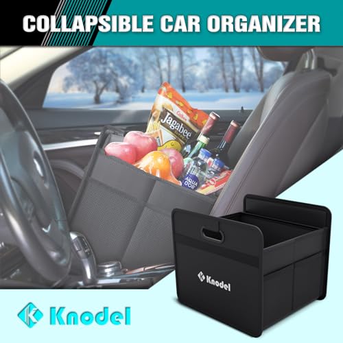 Mesh storage pockets on the trunk organizer side