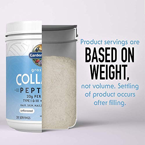 Side view of the Grass Fed Collagen 14 serving tub