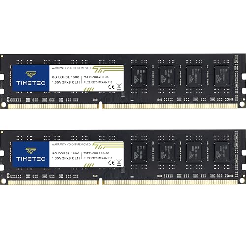 Timetec 16GB KIT DDR3L 1600MHz UDIMM Desktop PC Memory RAM module main view