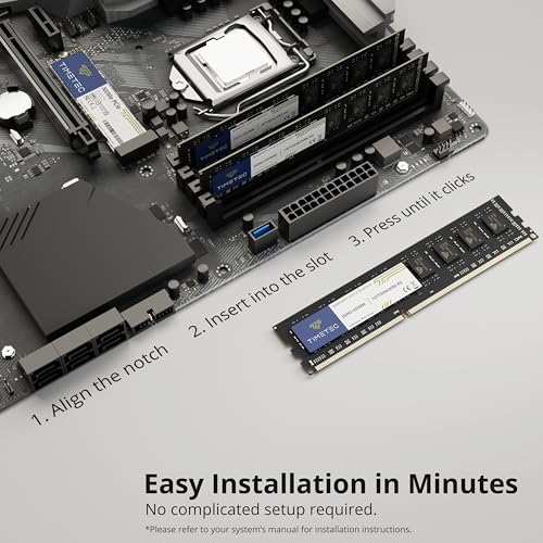Timetec 16GB desktop PC RAM module installed in system