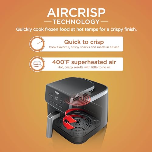 Ninja AF141 grey air fryer side profile