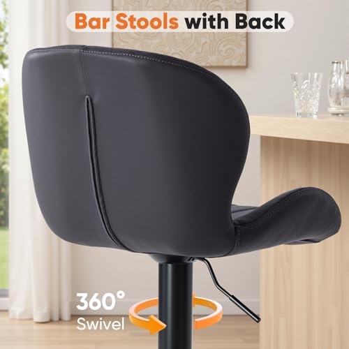 Ergonomic backrest of Sweetcrispy bar chair