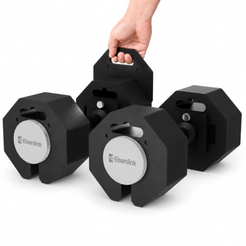 Eisenlink Adjustable Dumbbells 80lb pair full view