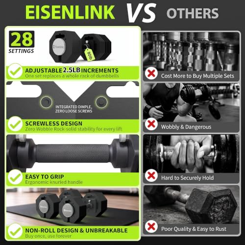 Close up of Eisenlink weight adjustment locking mechanism