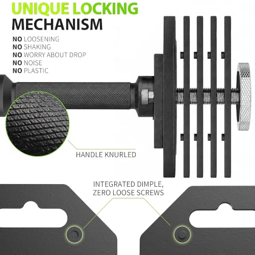 Eisenlink dumbbells showing octagonal anti-roll shape