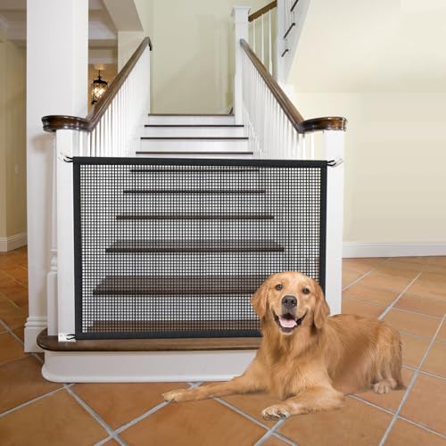 Cupount Dog Screen Mesh Gate for House Stairs and Doorways 29 x 38 in