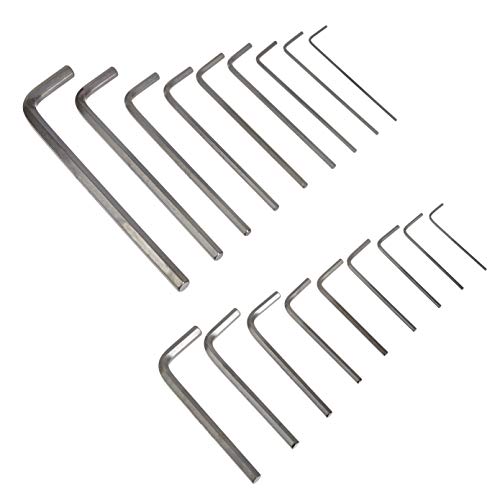 Black oxide finished hex key tools