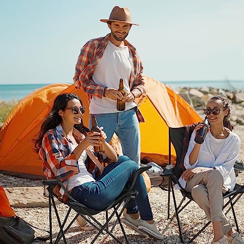 WEIDIORME camping chair in black fabric