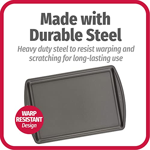 Dark gray bakeware set for cookies
