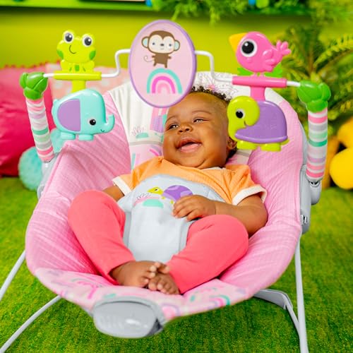 Bright Starts bouncer toy bar close up
