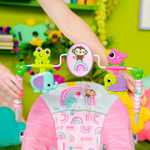 Bright Starts infant seat harness detail