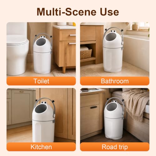 CozyGlosch diaper pail in a travel scenario