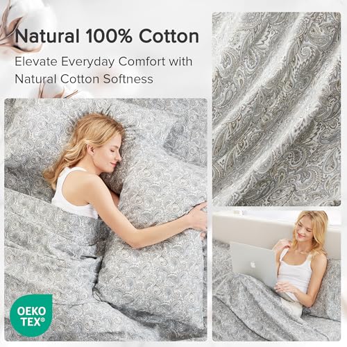 Close-up of the cotton percale fabric texture