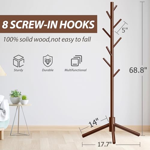 Base of the wooden coat stand