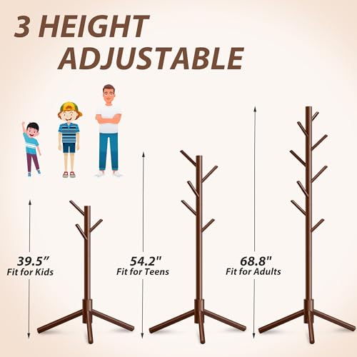 Smooth pine texture of coat rack
