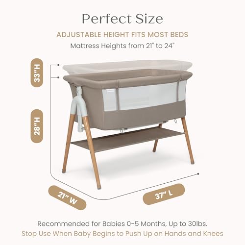Bondi bassinet converted to bedside sleeper mode