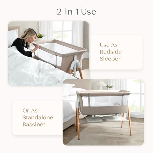 Mesh side detail of Delta Children Bondi bassinet