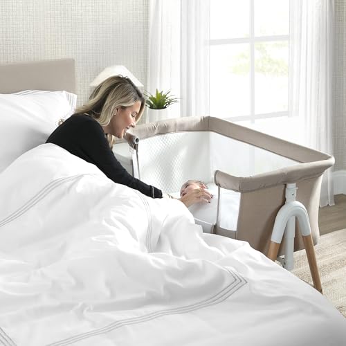 Delta Children Bondi bassinet in a modern nursery setting
