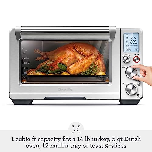 Brushed stainless steel finish on Breville air fryer