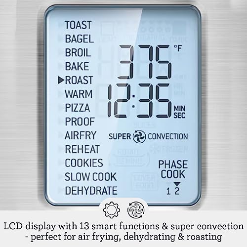 LCD display and control dial of Breville BOV900BSS