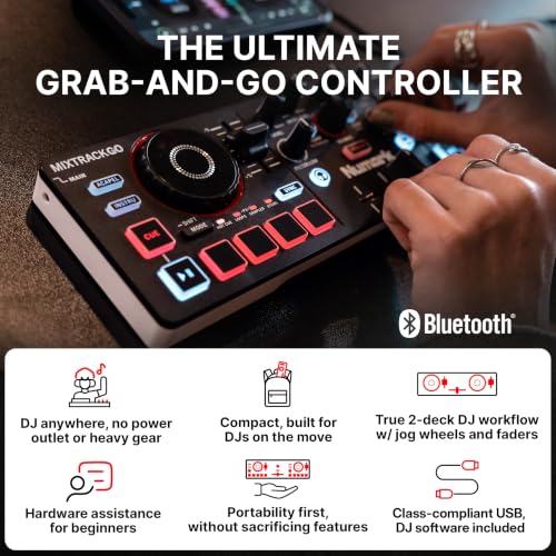 Numark MixTrack Go side profile
