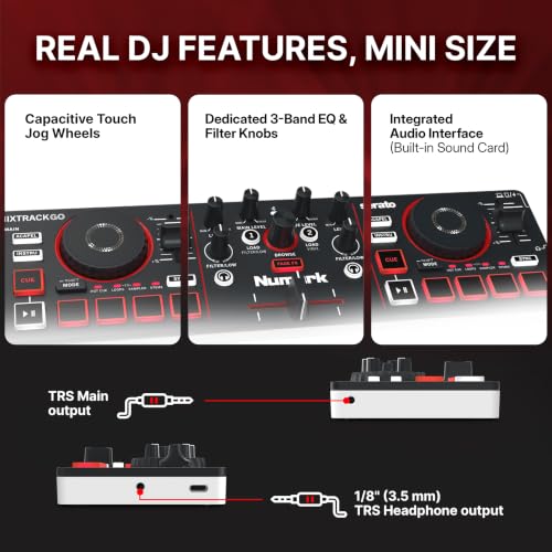 Numark MixTrack Go in carry bag