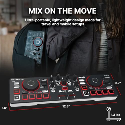 Numark MixTrack Go with tablet