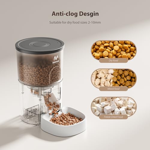 IMIPAW 3L Automatic Cat Feeder lid lock mechanism