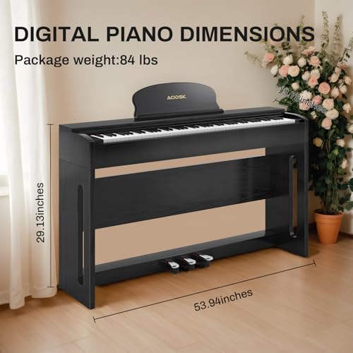 AODSK digital piano headphone port view