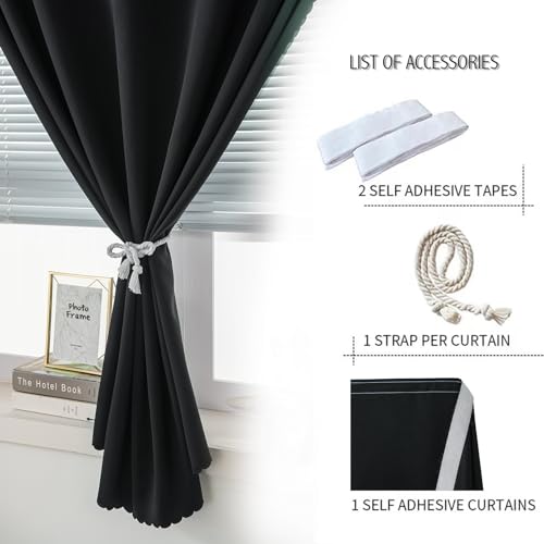 Peel and stick curtain installation method