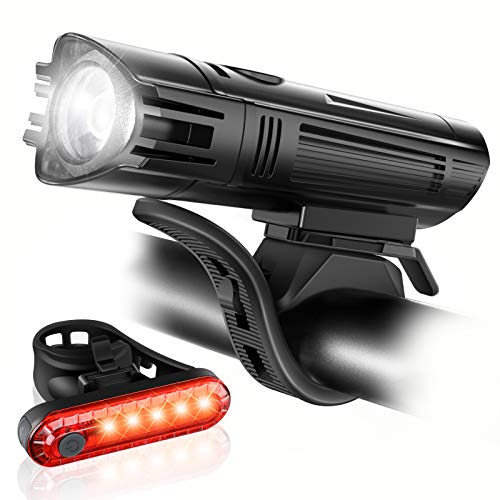 Ascher Ultra Bright bike light set front and rear