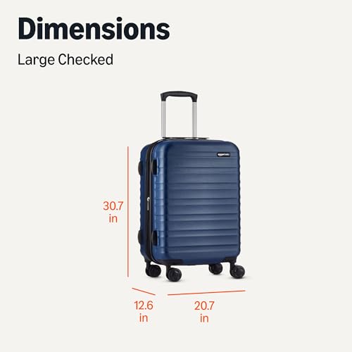 Basics large checked luggage expanded view